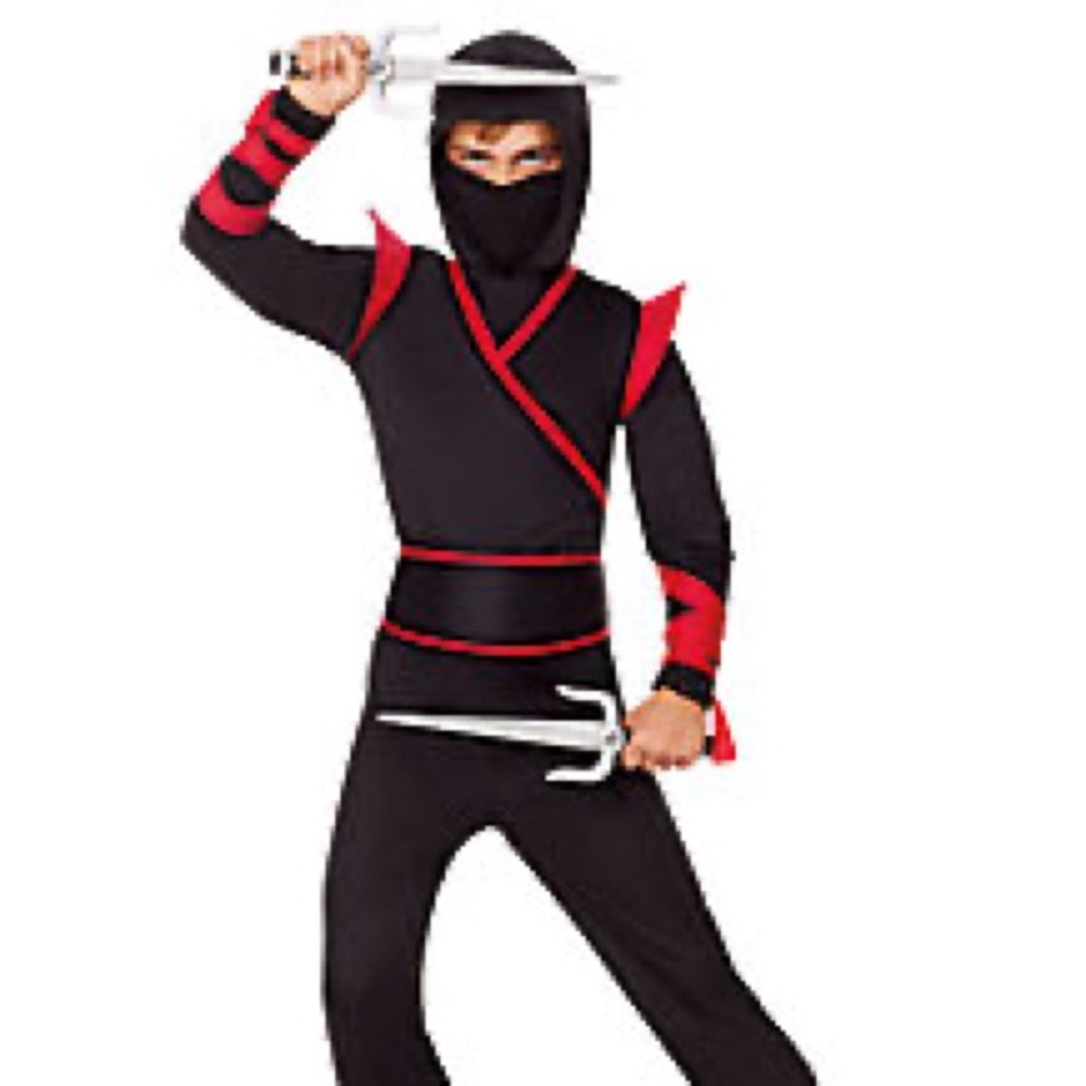 NWT!! Spirit Halloween 🎃 Kids Dark Ninja Costume